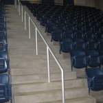 indoor stair rail for auditorium seating