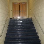 indoor wall metal stair rails