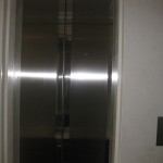 stainless steel metal elevator door