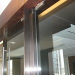 top of metal window casing with wood