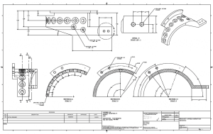 sketches of custom metal brackets