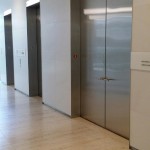 stainless steel baseboard and elevator door frames