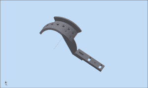 3d sketch of metal mount