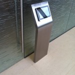 stainless steel kiosk stand