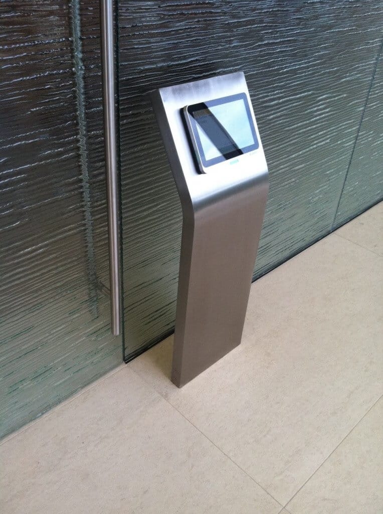 stainless steel kiosk stand